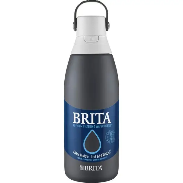 Brita 32 oz Stainless Steel Premium Water Bottle with Filter