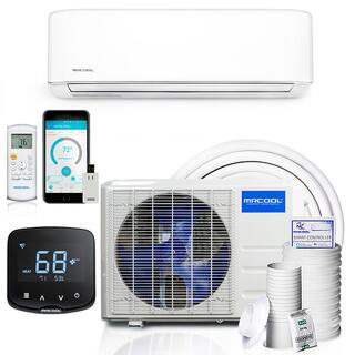 MRCOOL Advantage 3rd Gen 9000 BTU 34 Ton Ductless Mini Split Air Conditioner and Heat Pump with Mini Stat 230V60Hz A-09-HP-230B-MS