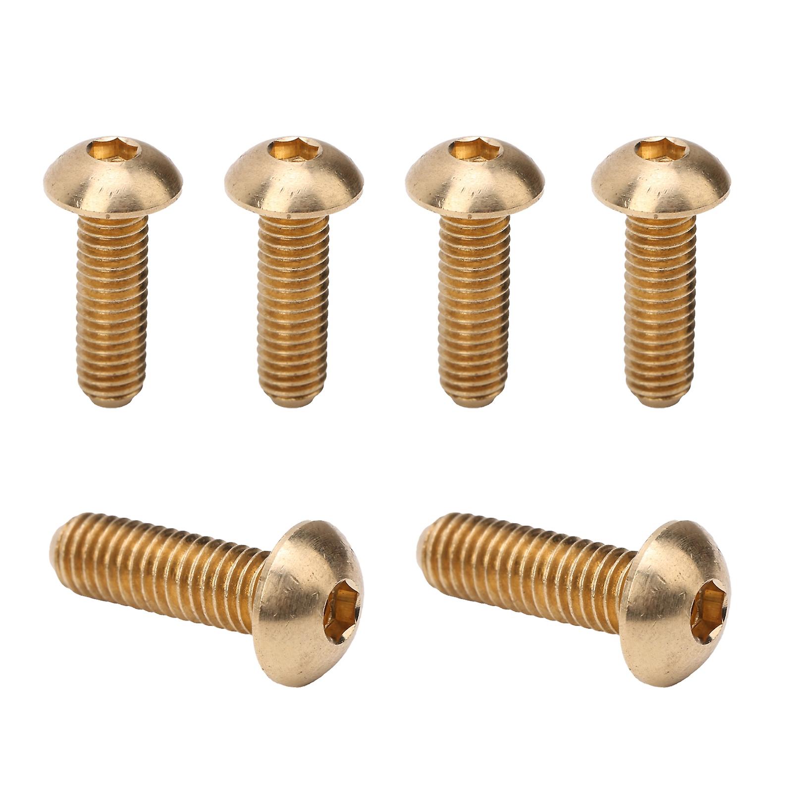 50pcs Round Hex Socket Screw Copper Fastener Hardware Tools Industrial Supplies M5m5x16mm