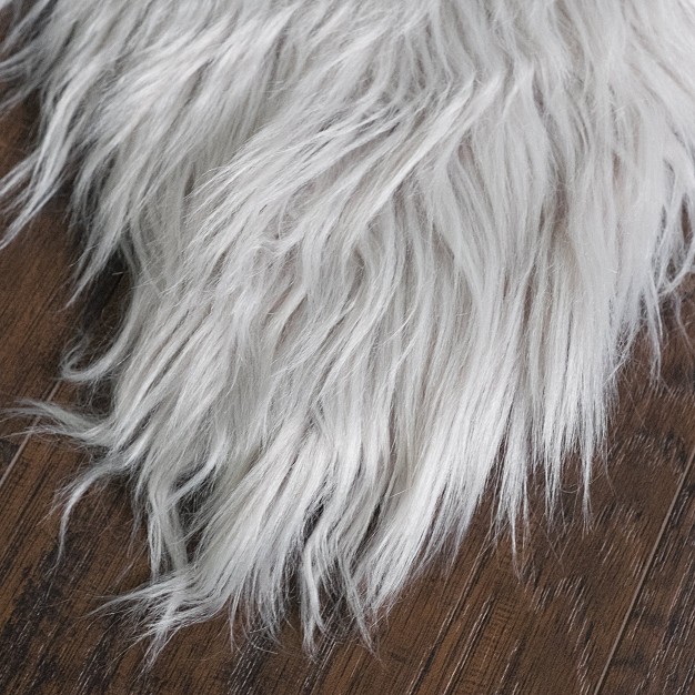 Fluffy Faux Sheepskin Fur Rug Chair Throw 3 x27 X 2 x27 By Sweet Home Collection