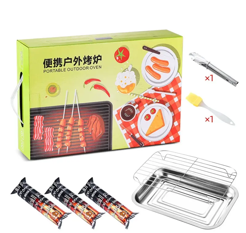 Wholesale Disposable Barbecue Stove Portable Charcoal Grill Mini BBQ Grills Home and Outdoor Travel Camping Barbecue Grill