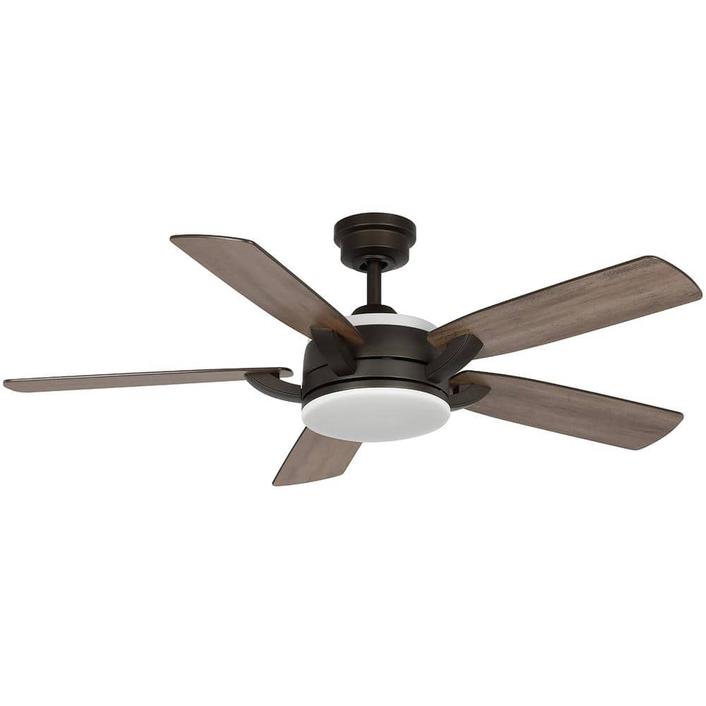 Home Decorators Collection Colemont 52 in Integrated LED Bronze Ceiling Fan with Light and Remote Control