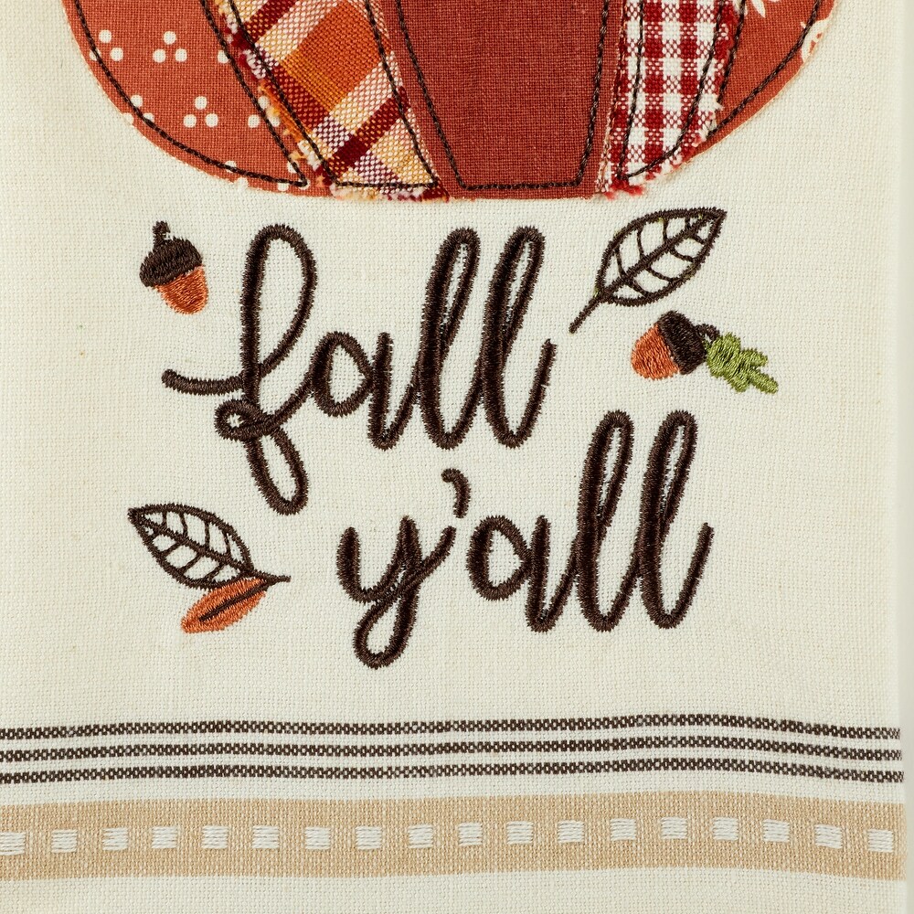 DII Thanksgiving Cozy Picnic  Plaid Dishtowel Set of 3