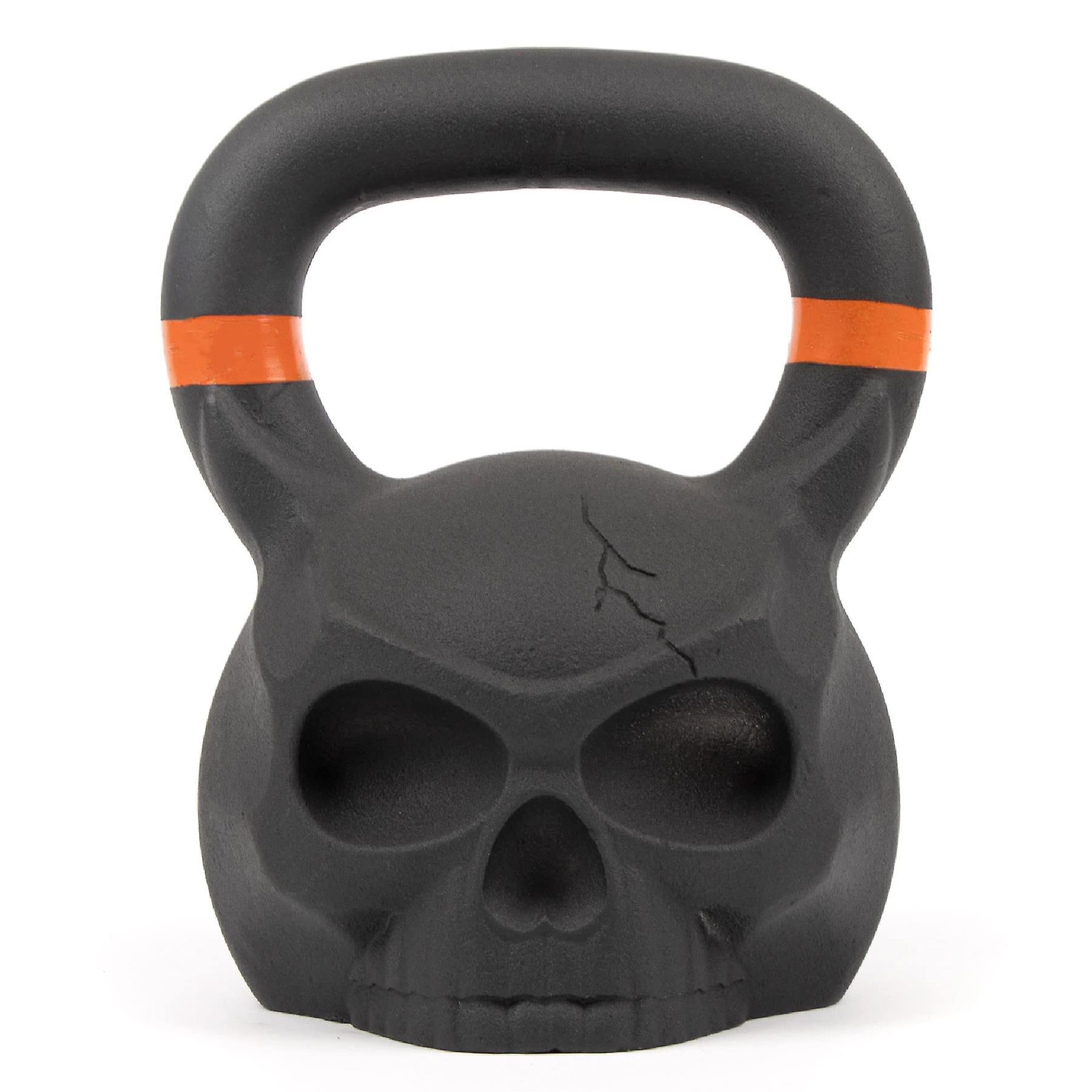 Phoenix Fitness Skull Kettlebell - Cast Iron Weight for Exercise， Strength Training， Fitness and Cardio - Ideal for Home Gym - 24kg