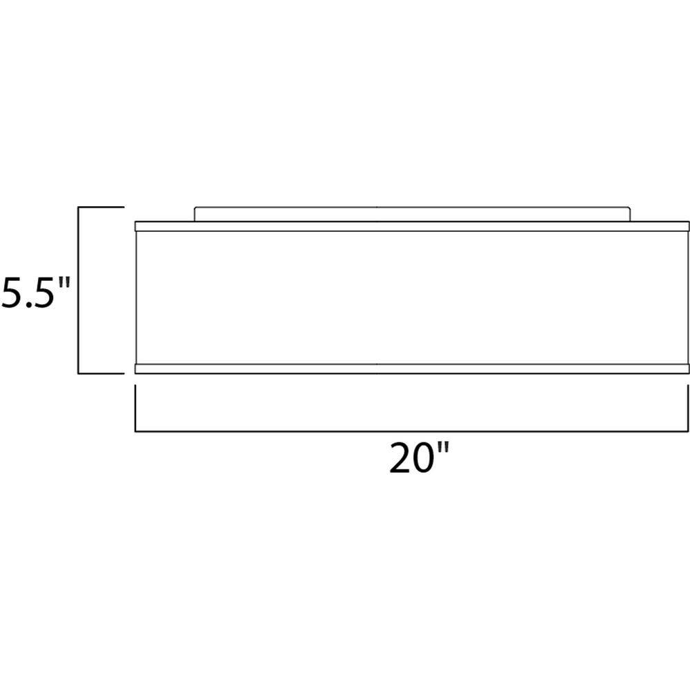 Maxim Lighting Prime 20 in. Oil Rubbed Bronze Integrated LED Flushmount Light 10223OMOI