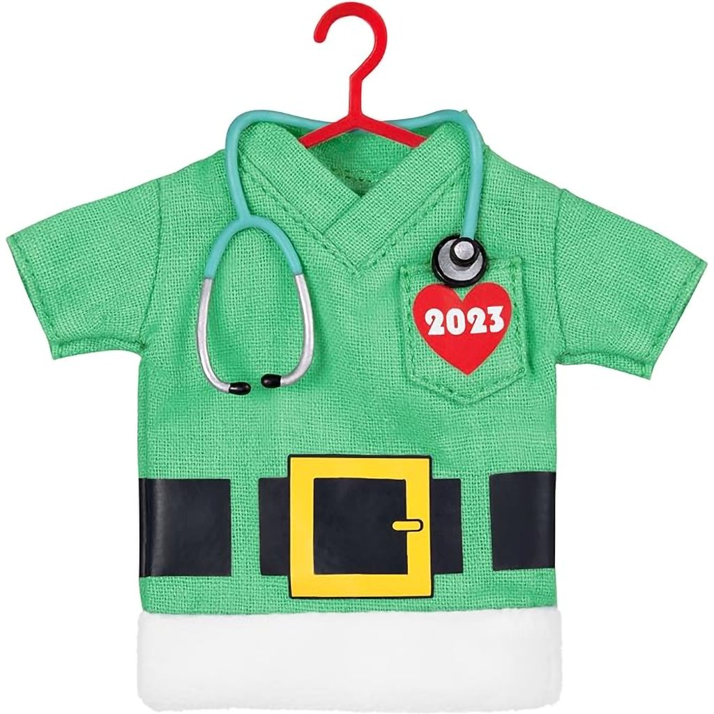 Hallmark  2023 Keepsake Ornament The Gift of Caring, Fabric Scrubs Ornamen