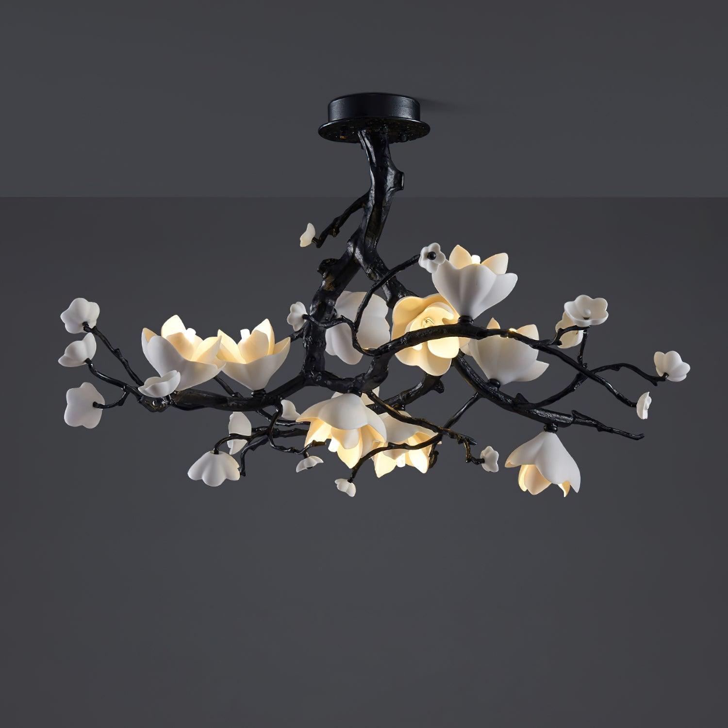 Black Copper Tree Chandelier