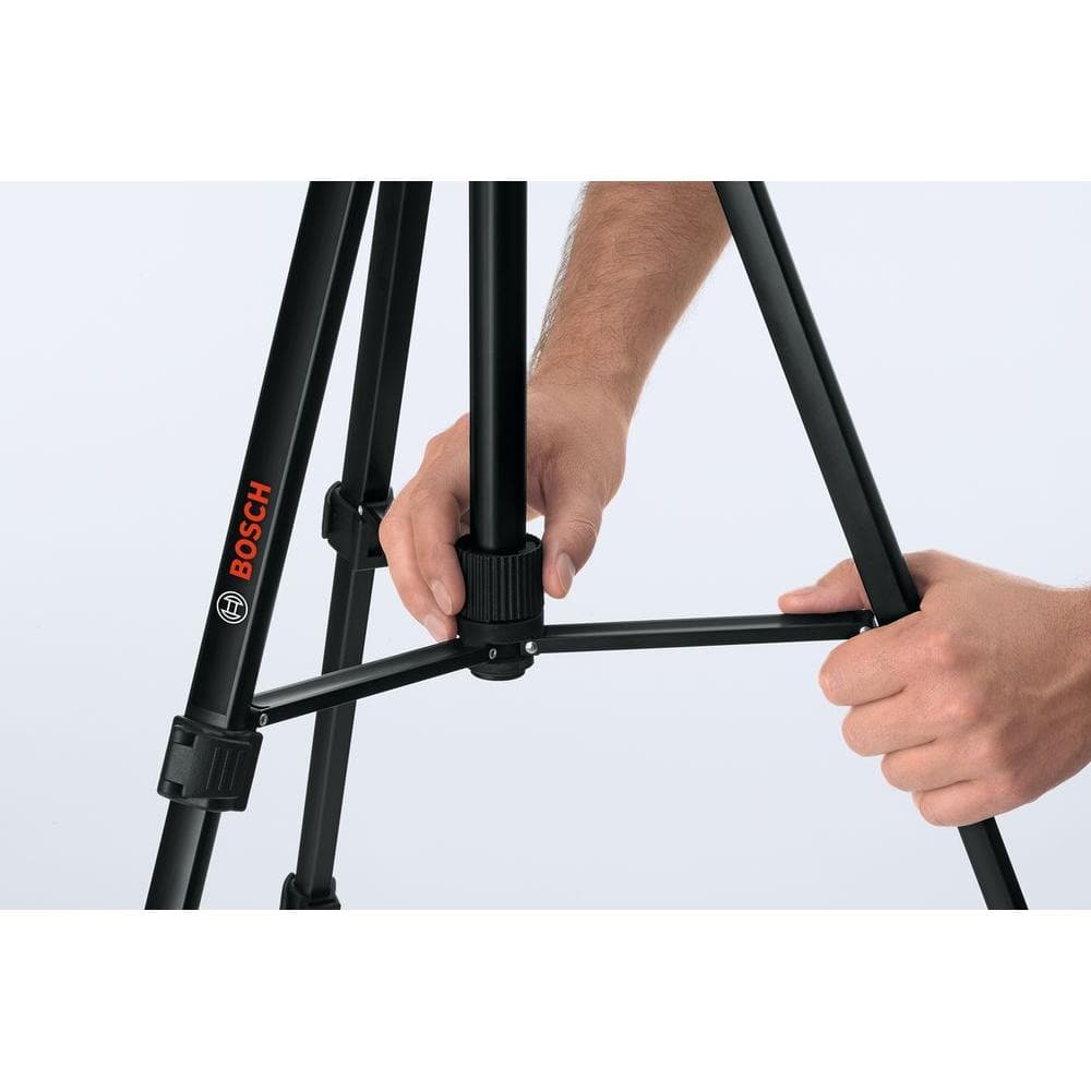 Bosch Compact Tripod with Extendable Height for Use with Line Lasers, Point Lasers, and Laser Distance Tape Measuring Tools BT 150