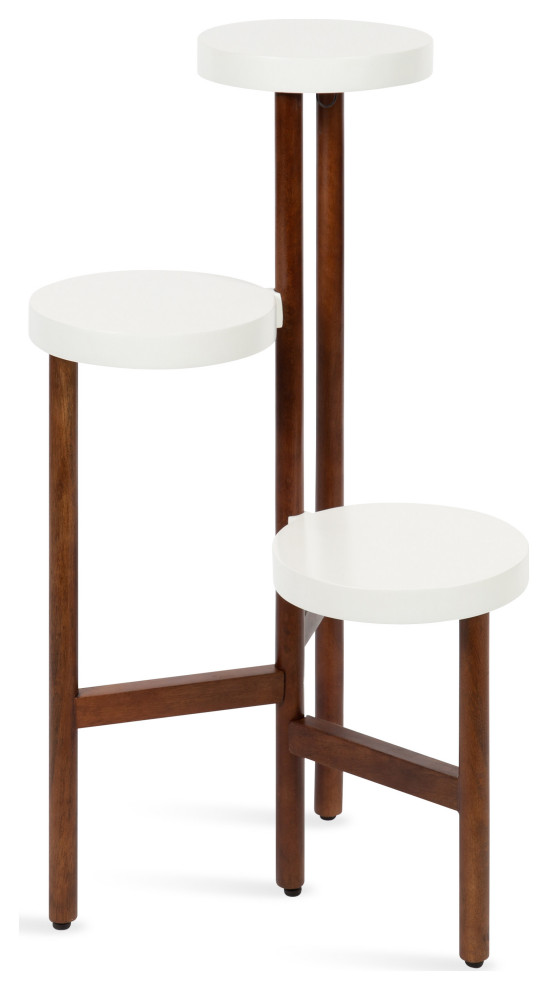 Fitley Wooden Plant Stand   Scandinavian   Plant Stands And Telephone Tables   by Uniek Inc.  Houzz