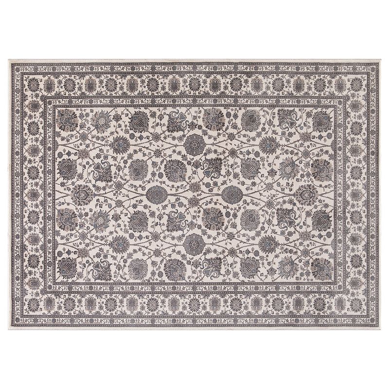 Concord Global Kashan Framed Floral Rug