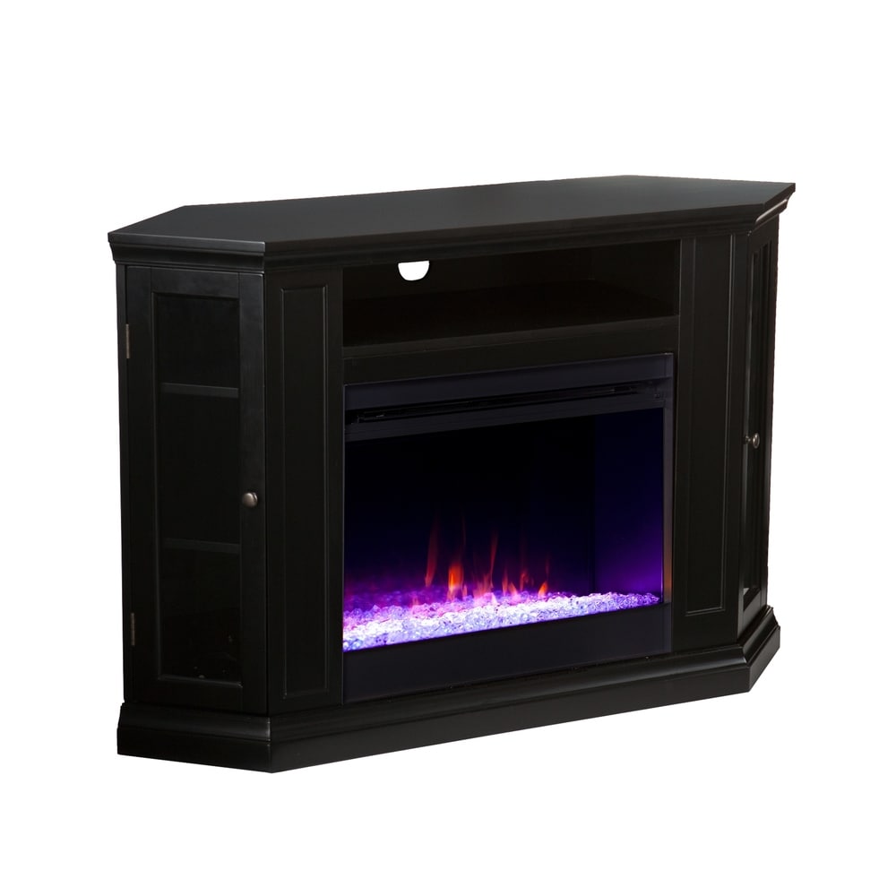 SEI Furniture Cabot Cherry Convertible Color Changing Fireplace