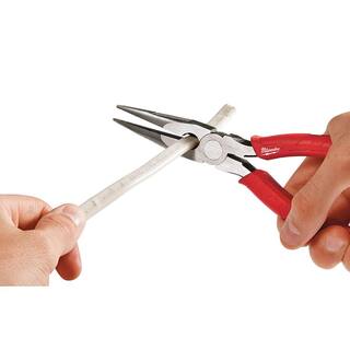 MW Comfort Grip 6-in-1 Pliers with 8 in. Comfort Grip Long Nose Pliers 48-22-3079-48-22-6101