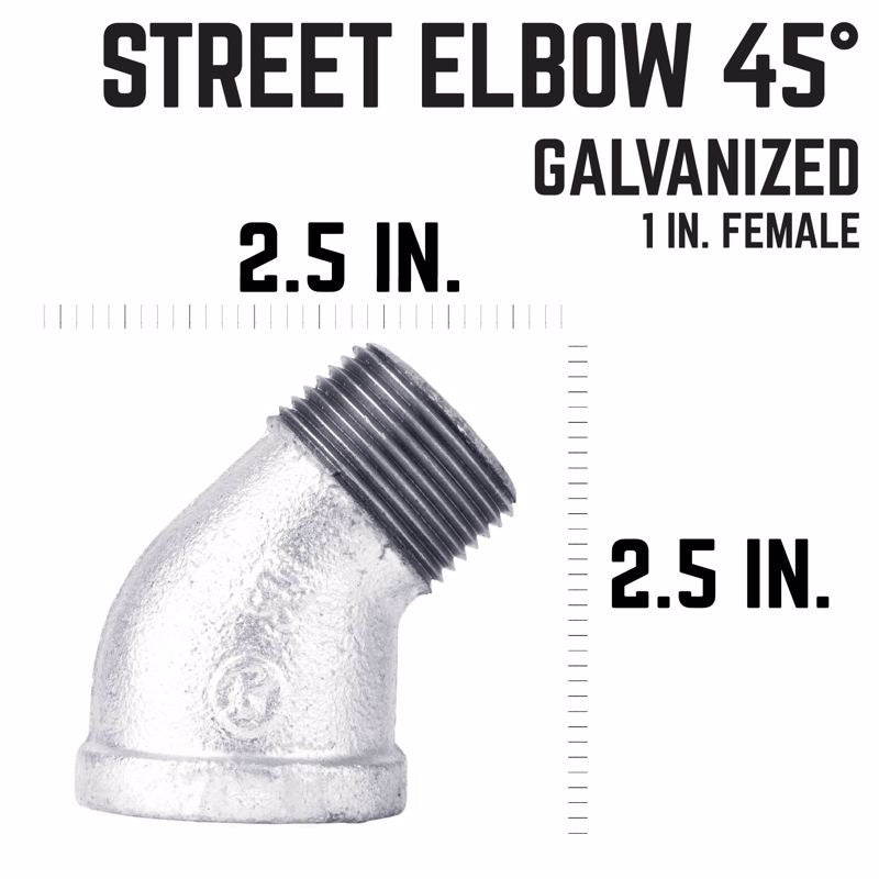 ELBOW ST GALV 45 1