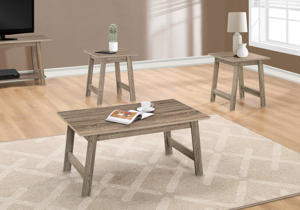 3 Piece Table Set   Contemporary   Coffee Table Sets   by Monarch Specialties  Houzz