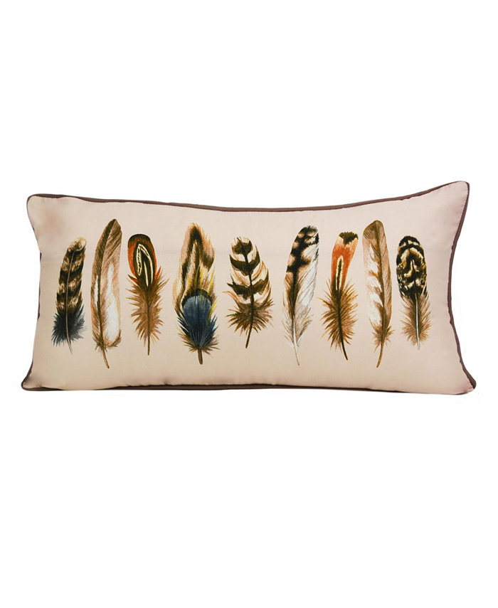 Donna Sharp Mojave Red Feather Decorative Pillow， 11