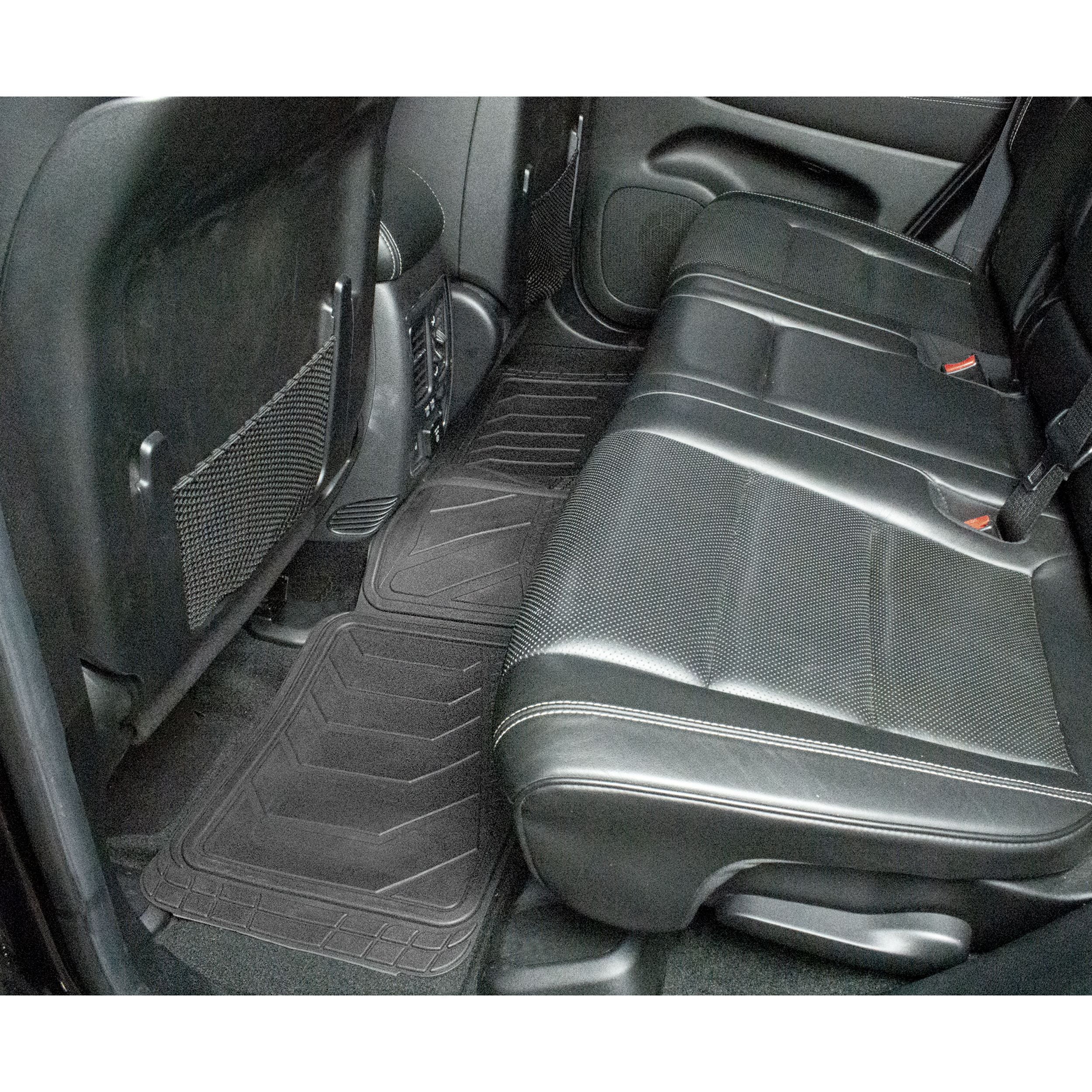 Genuine Dickies Max Coverage Full Vehicle Rubber Floor Mat Set Black， 80103WDI