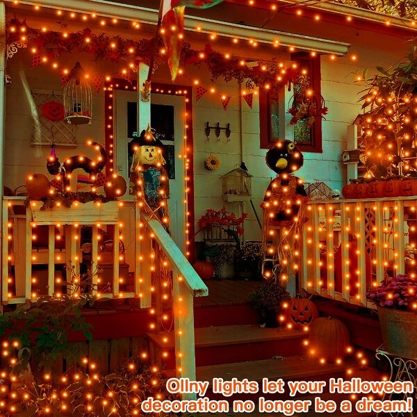 60FT 180 LED Halloween Decorations String Light Outdoor - Yellow Shopping - The Best Deals on String Lights | 39295445