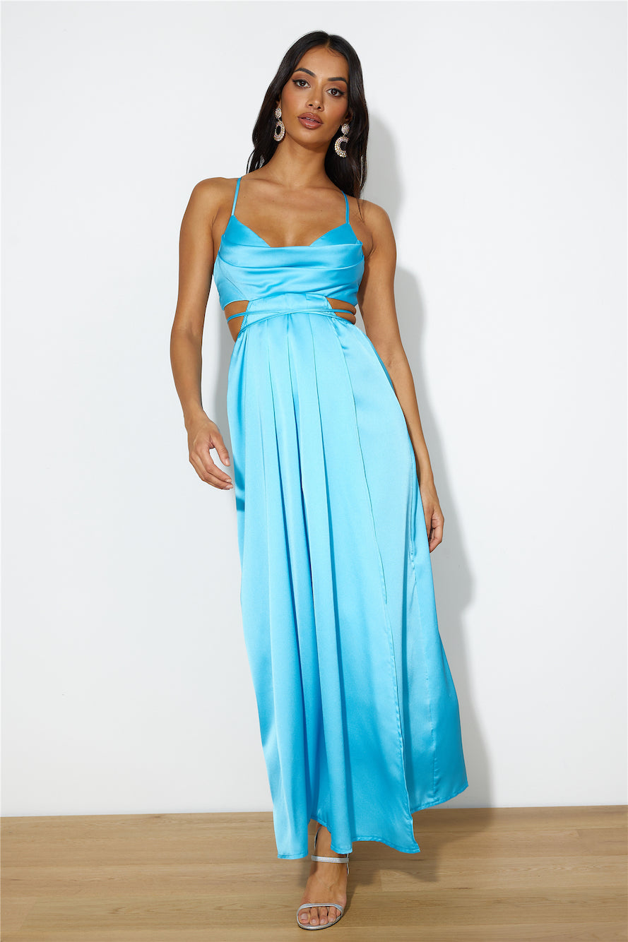 Early Mornings Maxi Dress Blue