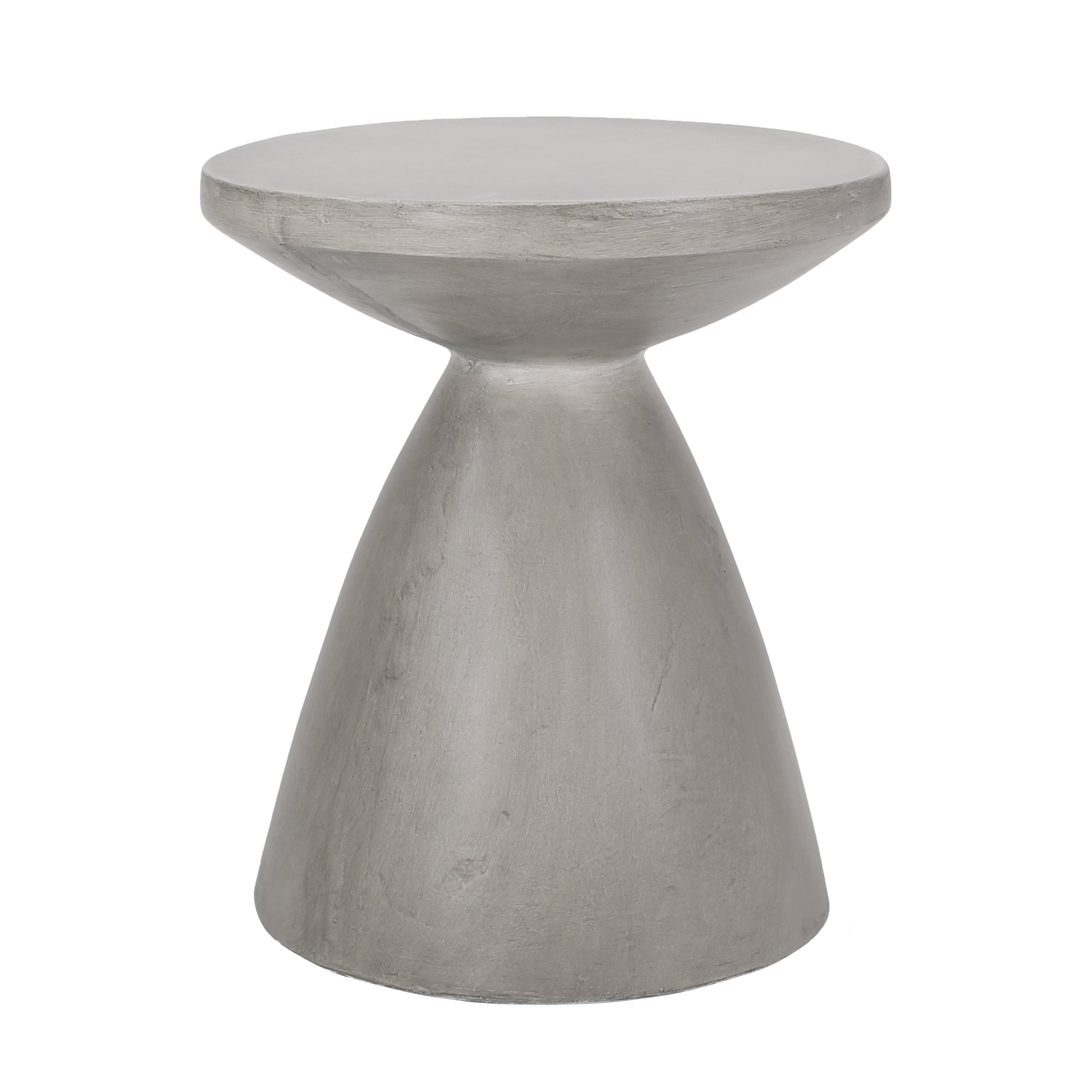 Inkwood Outdoor Lightweight Concrete Side Table, Concrete Finish