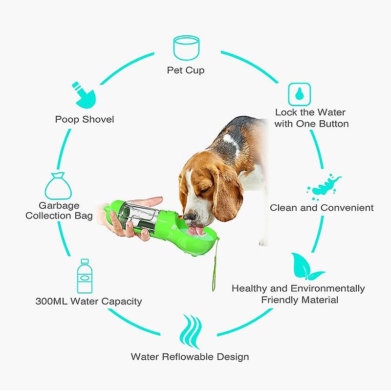 Multifunctional portable dog water bottle