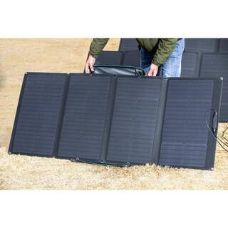 EcoFlow 160-Watt Portable Solar Panel Foldable Solar Charger Chainable for Power StationGenerator Waterproof for Outdoors EFSOLAR160W