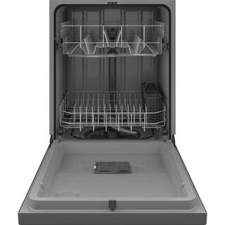 GE 24 in. Built-In Tall Tub Front Control Dishwasher in Stainless Steel with Sanitize Dry Boost 55 dBA GDF450PSRSS