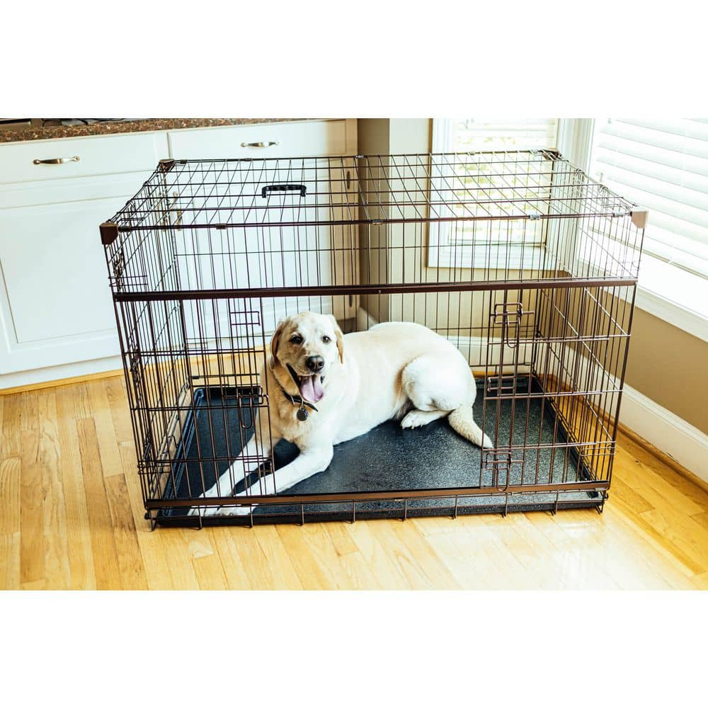 Lucky Dog  Dwell Series 48 in. Crate with Sliding Door - Bronze Finish ZW51548-UR1510