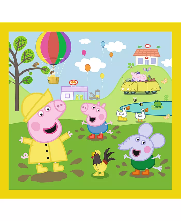 Trefl Peppa Pig 3 in 1 20  36  50 Piece Puzzle