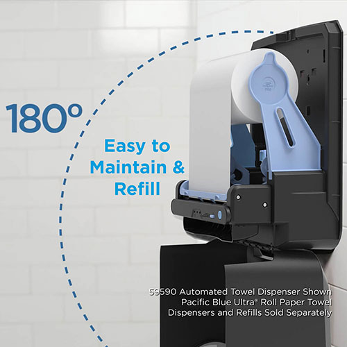 Georgia Pacific Pacific Blue Ultra High Capacity Paper Towel Dispenser | Manual， 12.9 x 9 x 16.8， Black | GPC59589