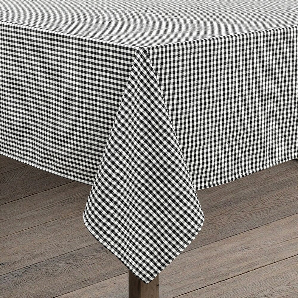 Lush Decor Gingham Check Yarn Dyed Tablecloth