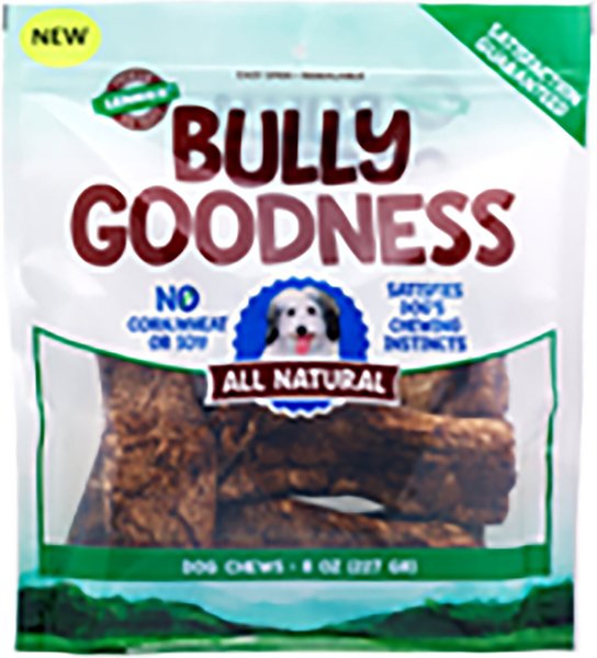 Lennox Bully Goodness Beef Skins Bully Gravy Dog Treats， 8-oz bag