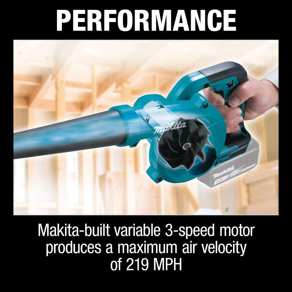 Makita 18V LXT Lithium-Ion Cordless Variable Speed Blower (Tool-Only) XBU05Z