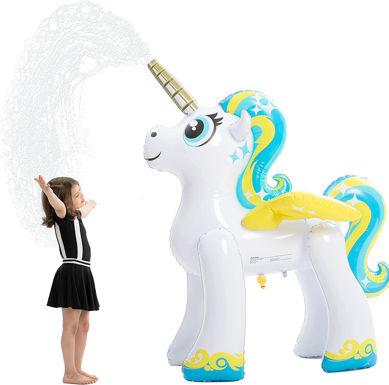 Clearance - Unicorn Yard Sprinkler, Pink and Blue