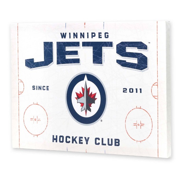 Nhl Winnipeg Jets Rink Canvas