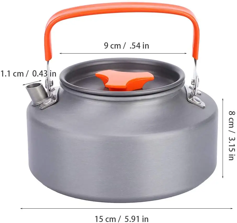 Ultra Light Outdoor Hiking Camping Picnic Water Kettle  Teapot  Coffee Pot   Compact  Quick Heat   Anti scalding