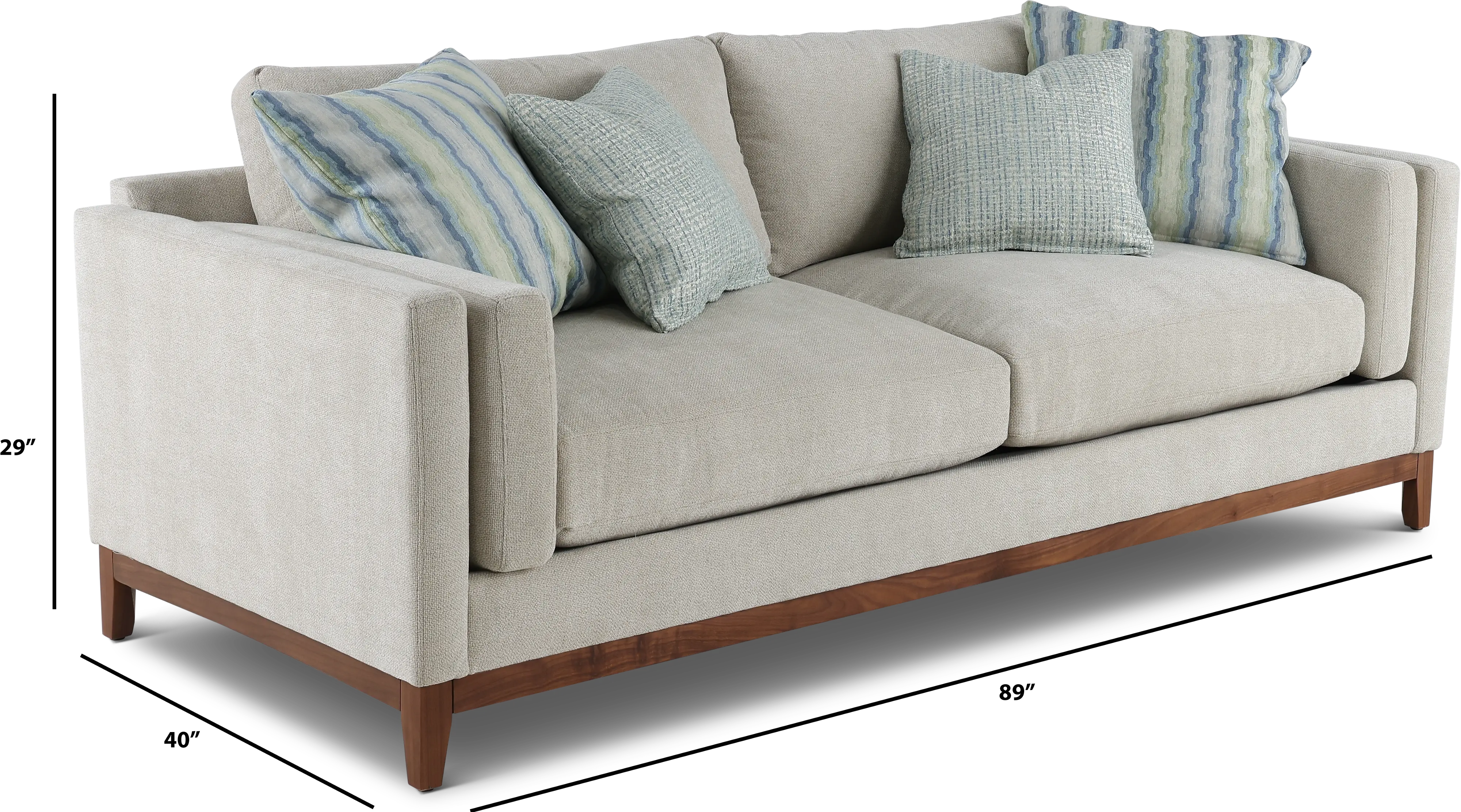 Kelsey Dove Beige Sofa