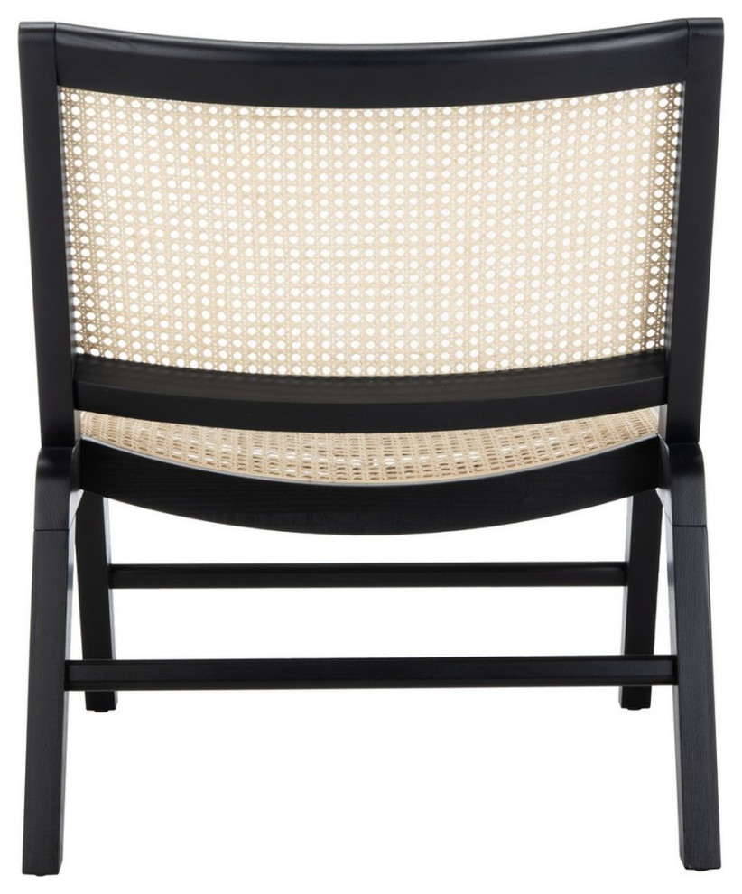 Talbot Rattan Accent Chair Black/Natural   Tropical   Armchairs And Accent Chairs   by V.S.D Furniture  Houzz