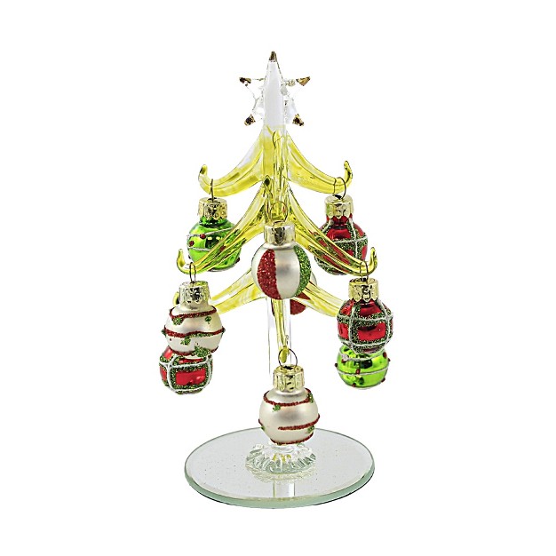 Holiday Ball Christmas Tree Star Glittered Gold Crest Distributing Decorative Figurines