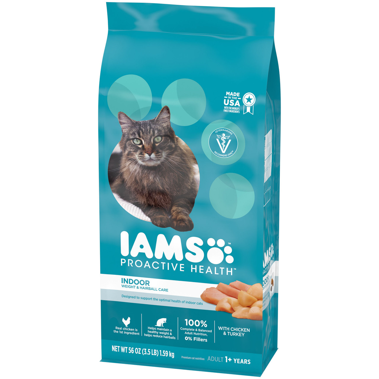 IAMS ProActive Health Indoor Weight and Hairball Care Dry Cat Food