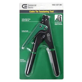 Commercial Electric Cable Tie Tensioning Tool Black GIT-704