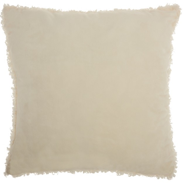 Curly Faux Fur Throw Pillow Mina Victory