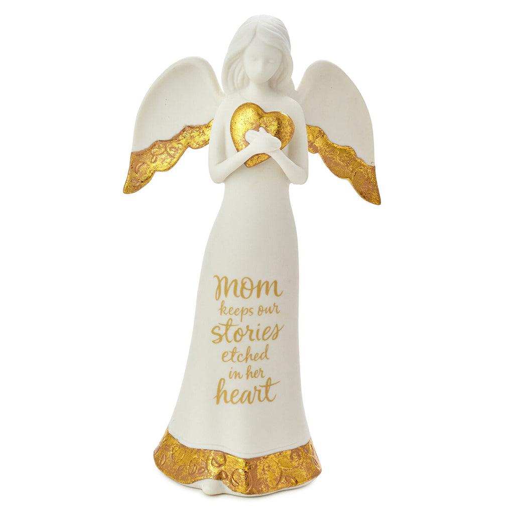 Hallmark  Etched in a Mom's Heart Angel Figurine, 8.75