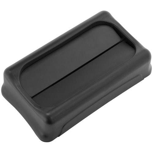 Rubbermaid FG267360BLA Swing Top Lid For Slim Jim Containers， Black