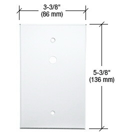 CRL PMP111 Clear TV Offset 3/8 Hole Acrylic Mirro...