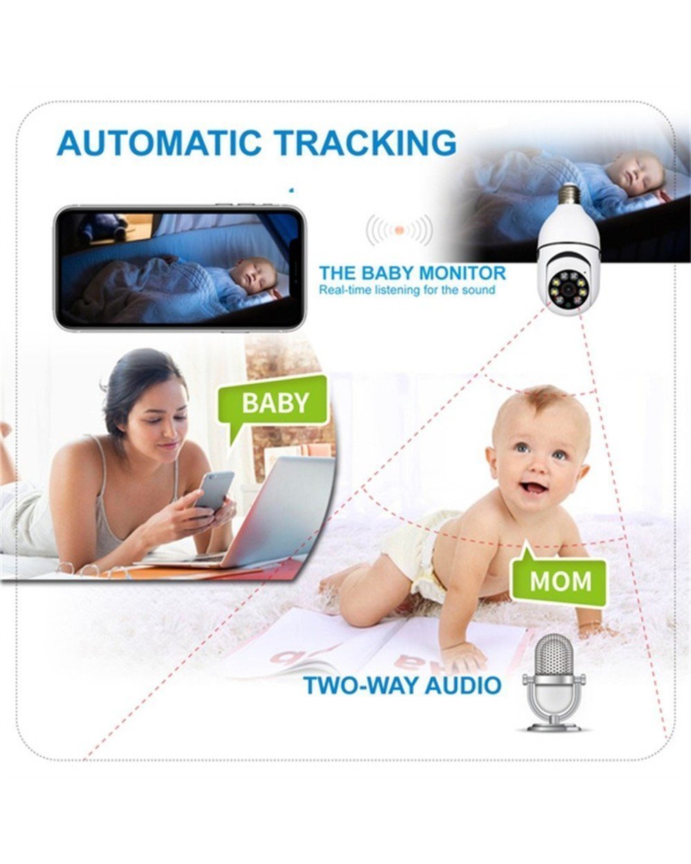 🔥SUMMER HOT SALE - 49% OFF🔥Wireless Wifi Light Bulb Camera Security Camera