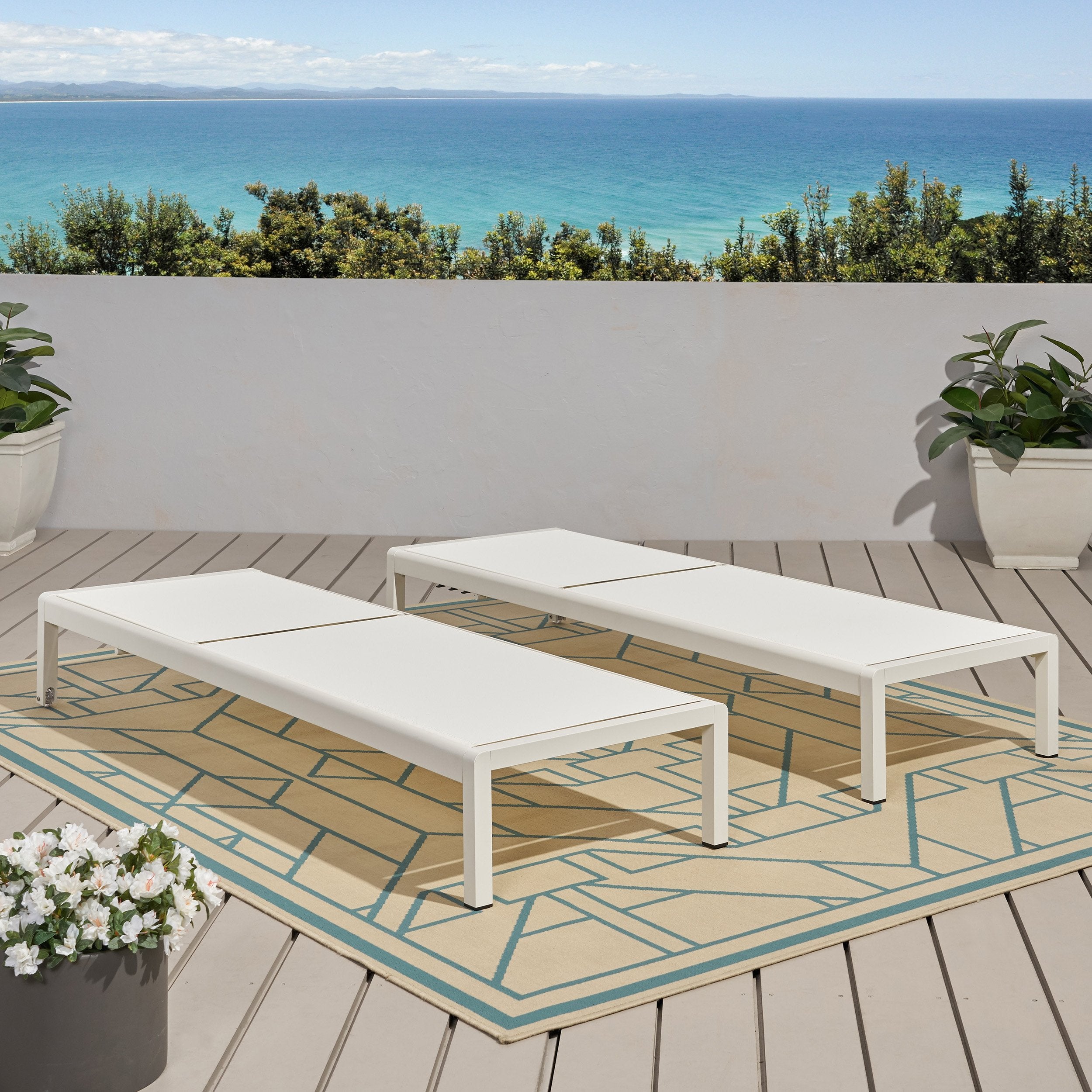 Cherie Outdoor Chaise Lounge