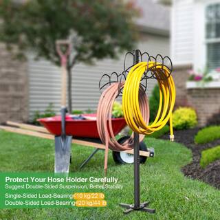 EVEAGE Water Hose Holder Freestanding Hose Stand Outdoor Garden Hose Holder Stake for Outside Yard HYSGJ45C-688