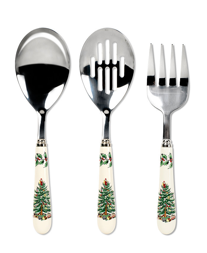 Spode Christmas Tree 3 Piece Serving Set