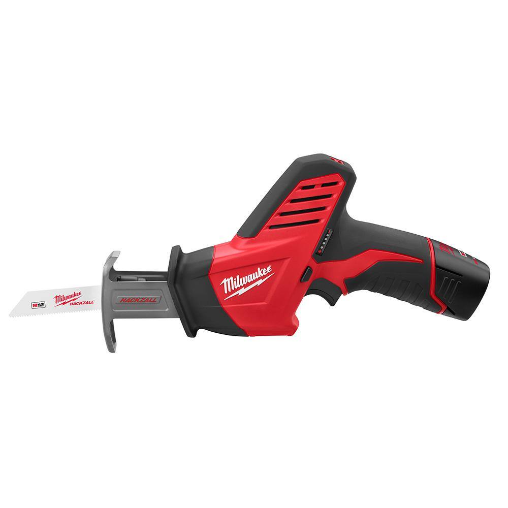 MW M12 12V Lithium-Ion Cordless HACKZALL Reciprocating Saw Kit with M12 2.0Ah Battery 2420-21-48-11-2420