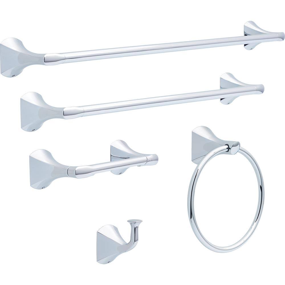 Delta Pierce 18 in. Wall Mount Towel Bar in Chrome PRC18-PC